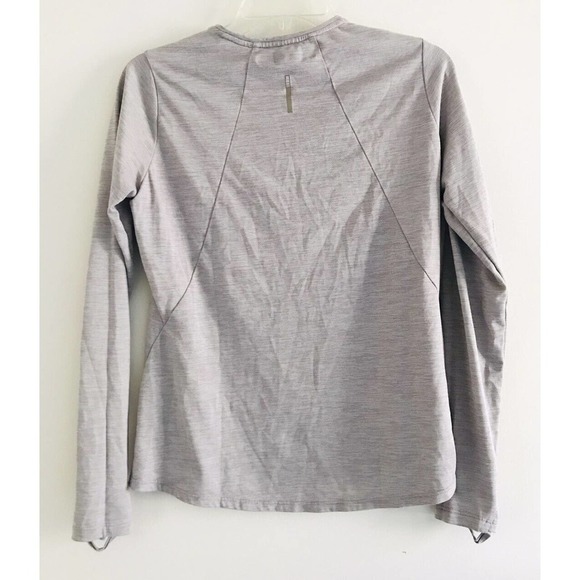 REI | Women's Grey Long Sleeve Crew Neck Pullover Pursuits Shirt Size Small - Picture 2 of 9